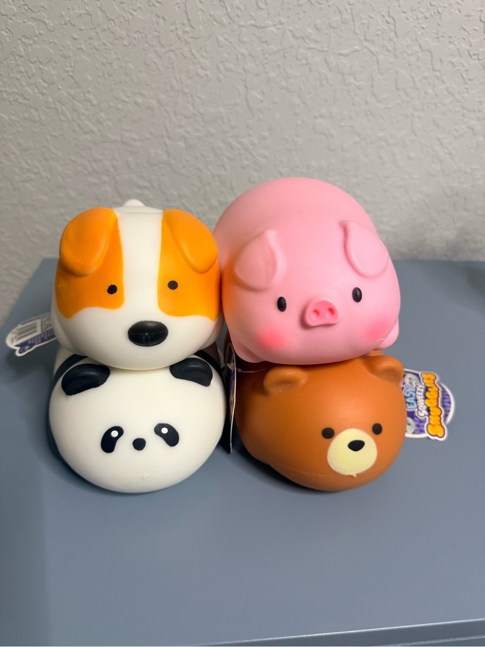 ORB Easy Sqweezy- 4 bundle Pig, Dog, Bear and Panda